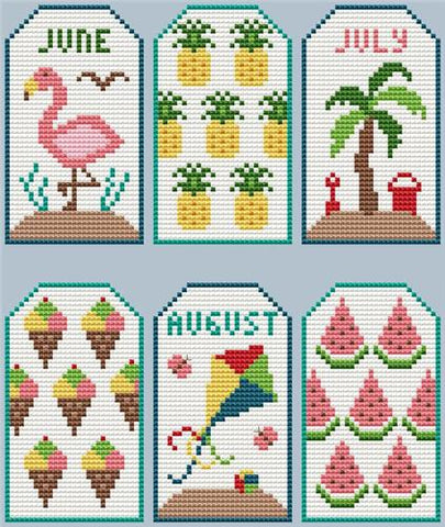 Tropical Tags - Cute Embroidery by Kate