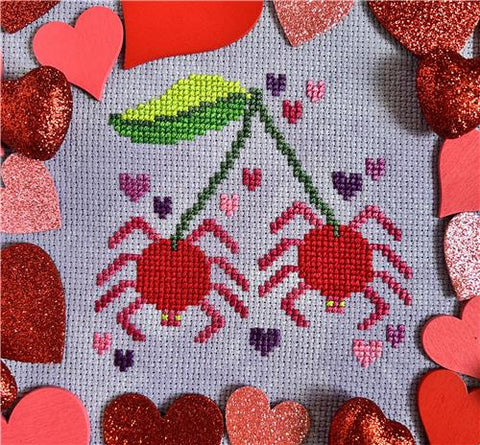 Cherry Spiders - Stay Platinum Stitchery