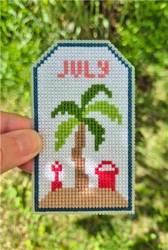 Palm Tag - Cute Embroidery by Kate