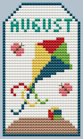 Summer Kite Tag - Cute Embroidery by Kate