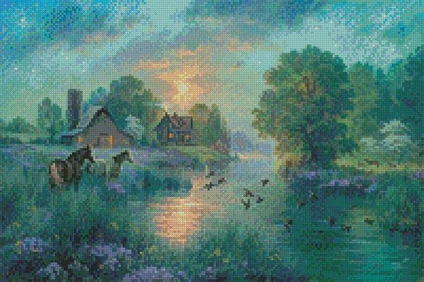 Mini Summer Moon - Artecy Cross Stitch