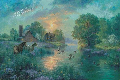 Summer Moon (Large) - Artecy Cross Stitch