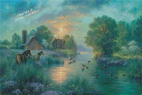 Summer Moon (Large) - Artecy Cross Stitch