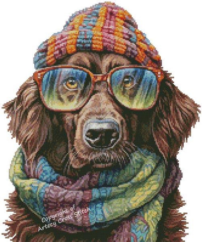 Mini Winter Retriever - Artecy Cross Stitch