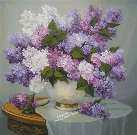Lilac Romance (Large) - Artecy Cross Stitch