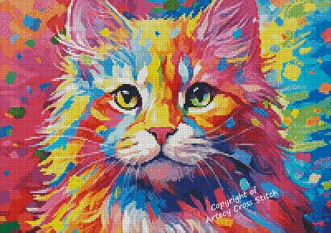 Mini Bright Kitten - Artecy Cross Stitch