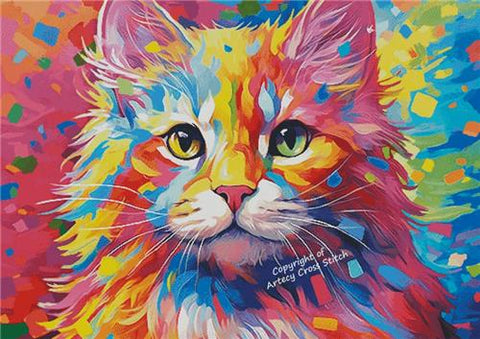 Bright Kitten (Large) - Artecy Cross Stitch