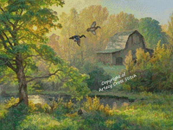 Mini Scouting For A Nesting Place - Artecy Cross Stitch