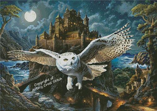 Magic Owl And Castle - Artecy Cross Stitch