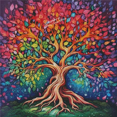 Colourful Tree - Artecy Cross Stitch