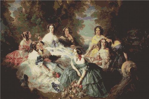 Empress Eugénie Surrounded By Her Ladies In Waiting - Art of Stitch, The