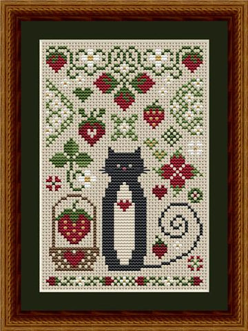Cat Tales Collection: Strawberry Cat - Happiness Is  HeartMade