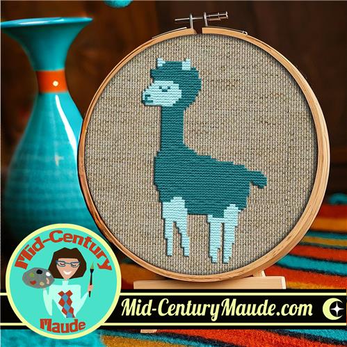 Alpaca Llama - Mid Century Maude