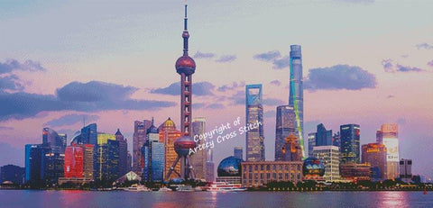 Shanghai Panorama - Artecy Cross Stitch