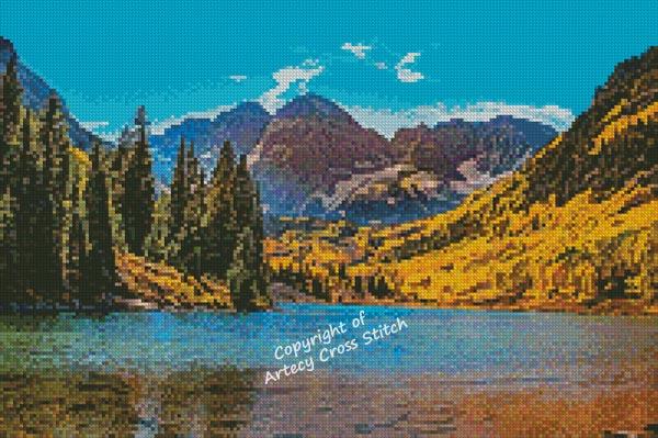 Mini Maroon Bells - Artecy Cross Stitch
