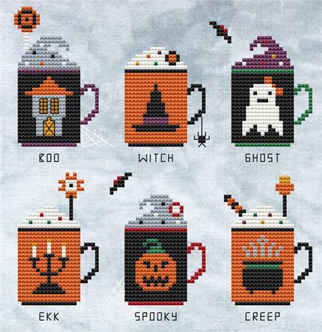 Halloween Mugs - Cute Embroidery by Kate