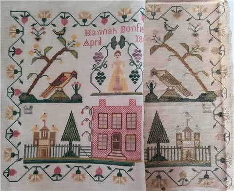 Hannah Bonfield 1841 - Crowsfeetstitching