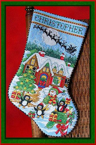 North Pole Stocking - Joan Elliott Designs