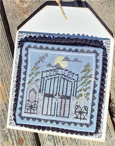 Spooky Cemetery - Cobweb and Rose