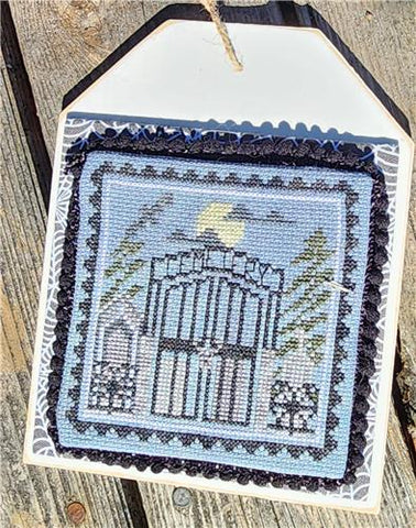 Spooky Cemetery - Cobweb and Rose