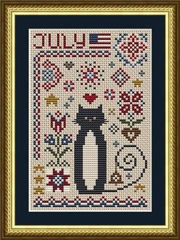 Cat Tales Collection: July Cat - Happiness Is  HeartMade