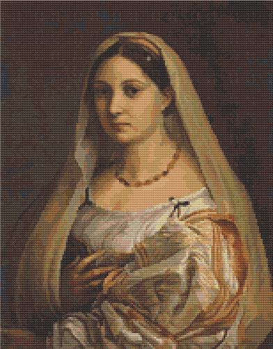 Woman With A Veil (La Donna Velata) - Art of Stitch, The