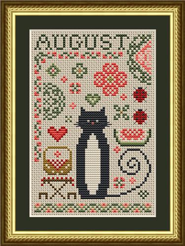 Cat Tales Collection: August Cat - Happiness Is  HeartMade