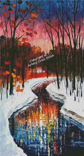 Winter Stream (Large) - Artecy Cross Stitch