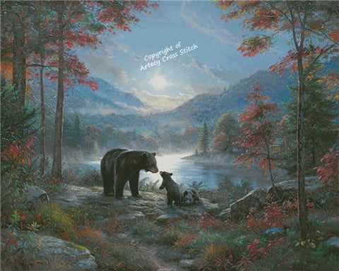 Bedtime Kisses (Large) - Artecy Cross Stitch