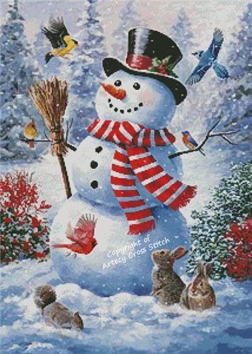 A Frosty Hello - Artecy Cross Stitch