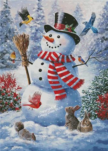 A Frosty Hello (Large) - Artecy Cross Stitch
