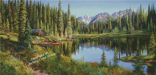 Mountain Hideaway (Large) - Artecy Cross Stitch