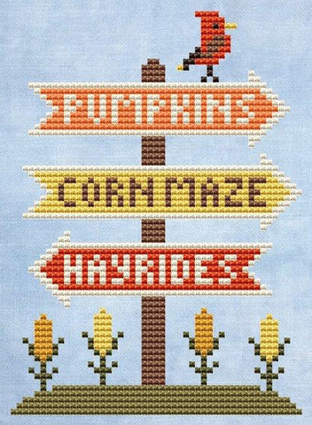 Give Thanks Sign - Cute Embroidery by Kate