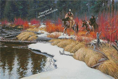Among The Red Willows (Large) - Artecy Cross Stitch