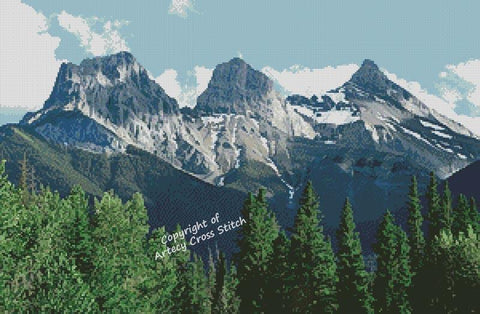 Three Sisters, Canmore - Artecy Cross Stitch