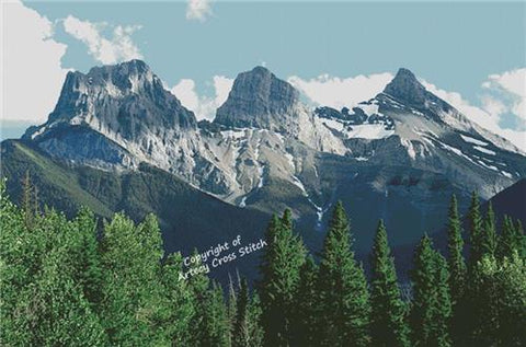 Three Sisters, Canmore (Large) - Artecy Cross Stitch