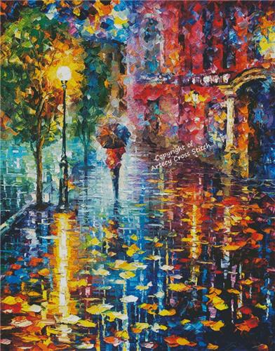 The Night Rain (Large) - Artecy Cross Stitch