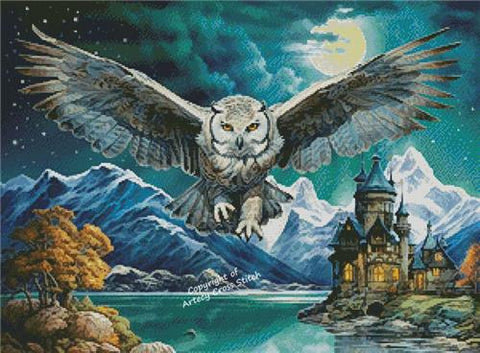 Flight Of A Night Owl - Artecy Cross Stitch