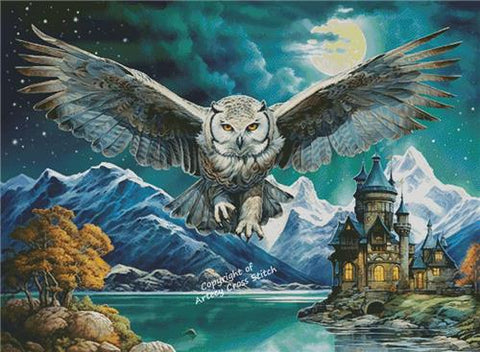 Flight Of A Night Owl (Large) - Artecy Cross Stitch