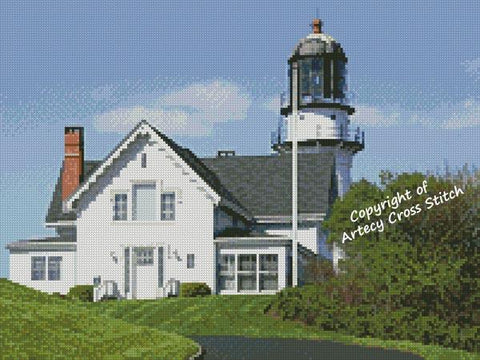 Mini Cape Elizabeth Lighthouse - Artecy Cross Stitch