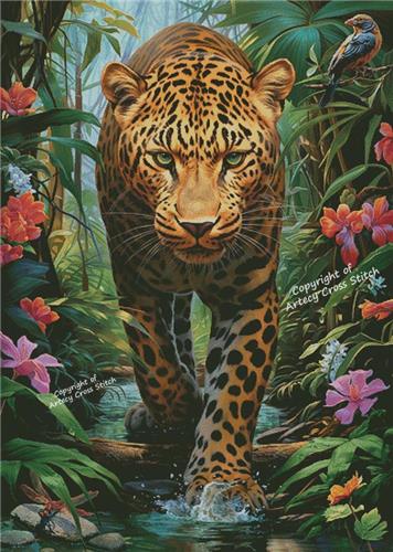 Mysterious Leopard (Large) - Artecy Cross Stitch