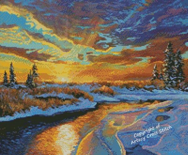 Mini January Sunrise - Artecy Cross Stitch