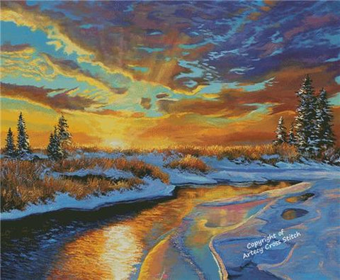 January Sunrise (Large) - Artecy Cross Stitch