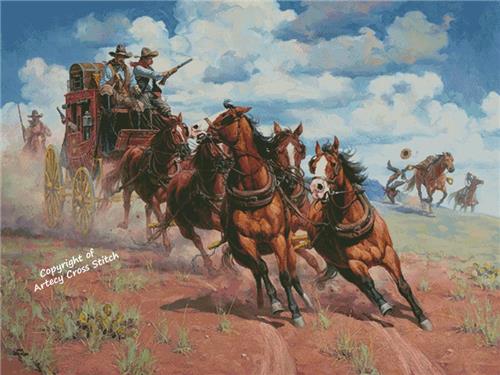 The Attempt On The Stage (Large) - Artecy Cross Stitch