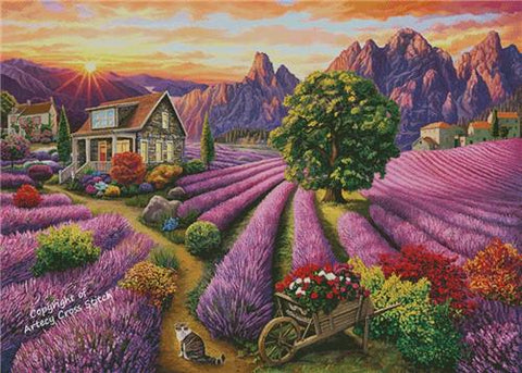 The Landscape Of Provence (Large) - Artecy Cross Stitch