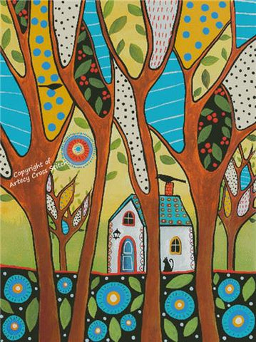 Whispering Trees (Large) - Artecy Cross Stitch