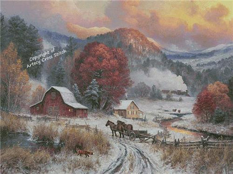 Fence Mending (Large) - Artecy Cross Stitch