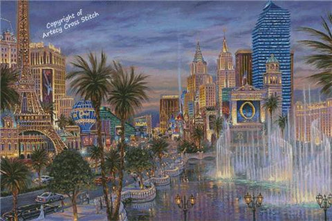 Evening In Vegas (Large) - Artecy Cross Stitch