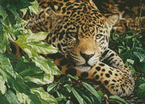 Mini Jaguar At Rest - Artecy Cross Stitch