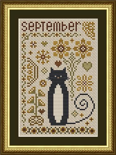 Cat Tales Collection: September Cat - Happiness Is  HeartMade